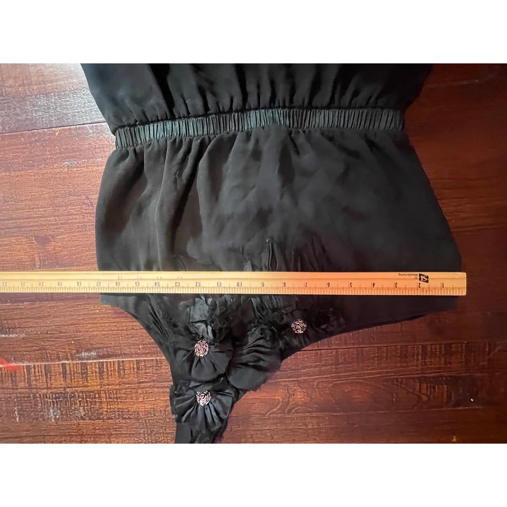 Women's Bebe One Shoulder Top Size S Black - Picture 7 of 8